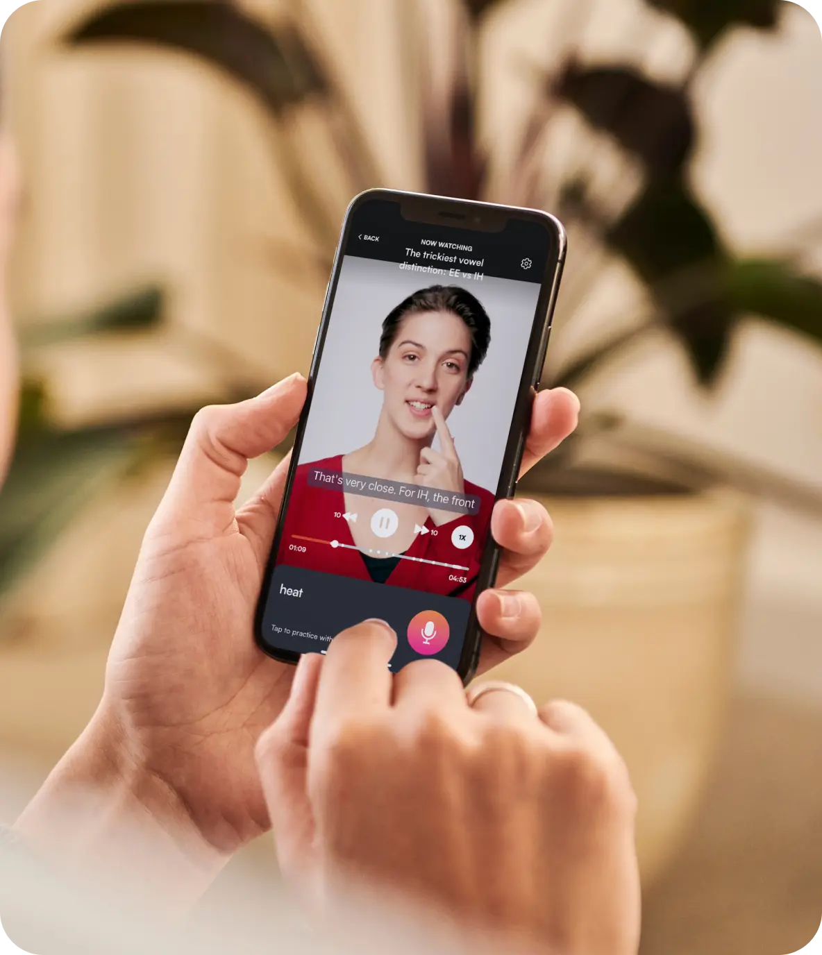 Image of video lesson from BoldVoice app