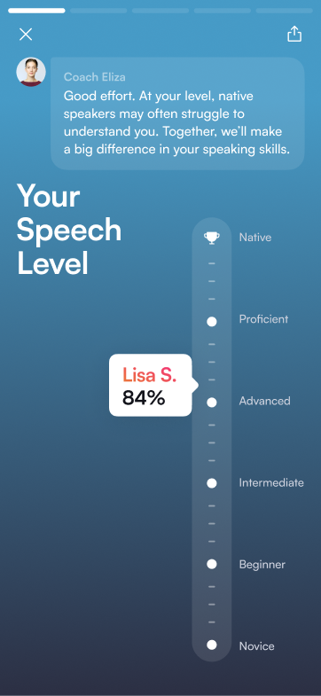 Speech analysis interface